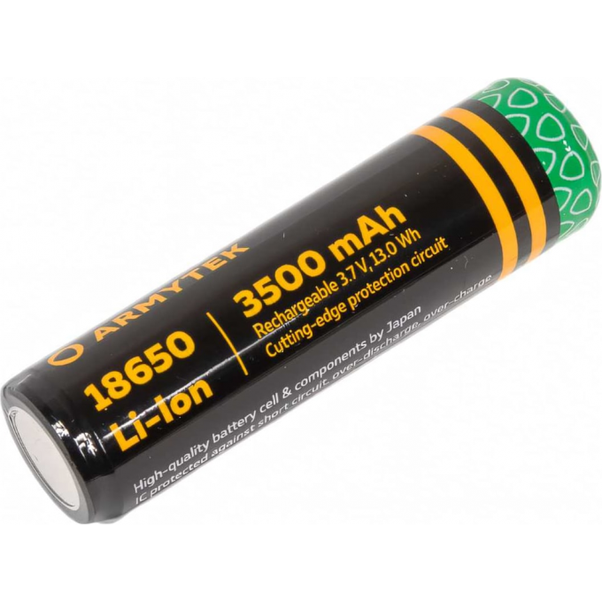 Аккумулятор ARMYTEK 18650 LI-ION 3500 МАЧ A00205 Аккумулятор ARMYTEK 18650 LI-ION 3500 МАЧ A00205